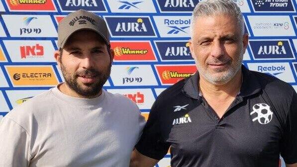 אופיר חיים ומנכ"ל הליגה גון צורי