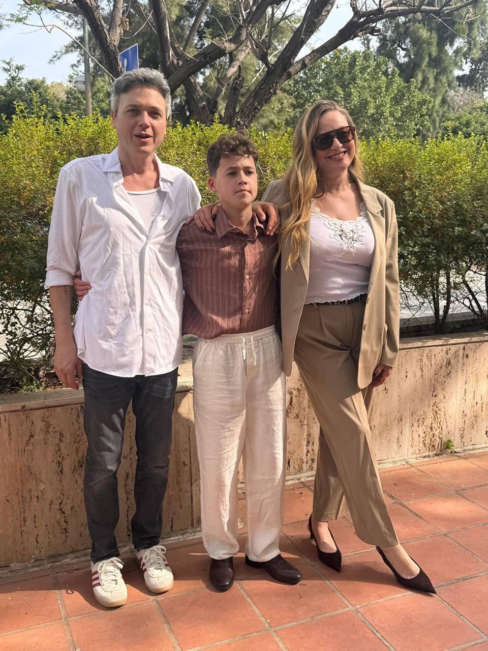   בר מצווה לני ארצי הבן של בן ארצי ואנדריאה שוורץ 