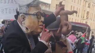 מצגת שנאה בשטוקהולם: בן גביר מוצג עוקר תינוק מידיה של אישה פלסטינית