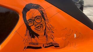 בית שמש: הושחתה תמונה של מתנדבת איחוד רונית אלימלך שנפגעה מטיל איראני והונצחה על רכב של האיחוד