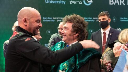 אוניברסיטת בר-אילן העניקה תואר דוקטור לשם כבוד לנשיא ארגנטינה חאבייר מיליי