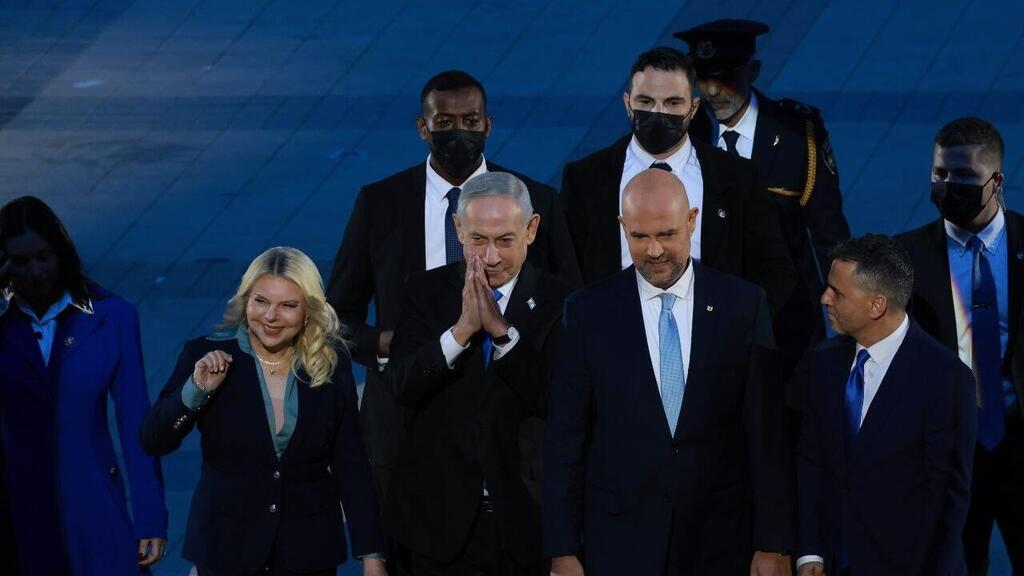 בנימין ושרה נתניהו, מירי רגב ואמיר אוחנה בטקס הדלקת המשואות | יום העצמאות ה-78 למדינת ישראל