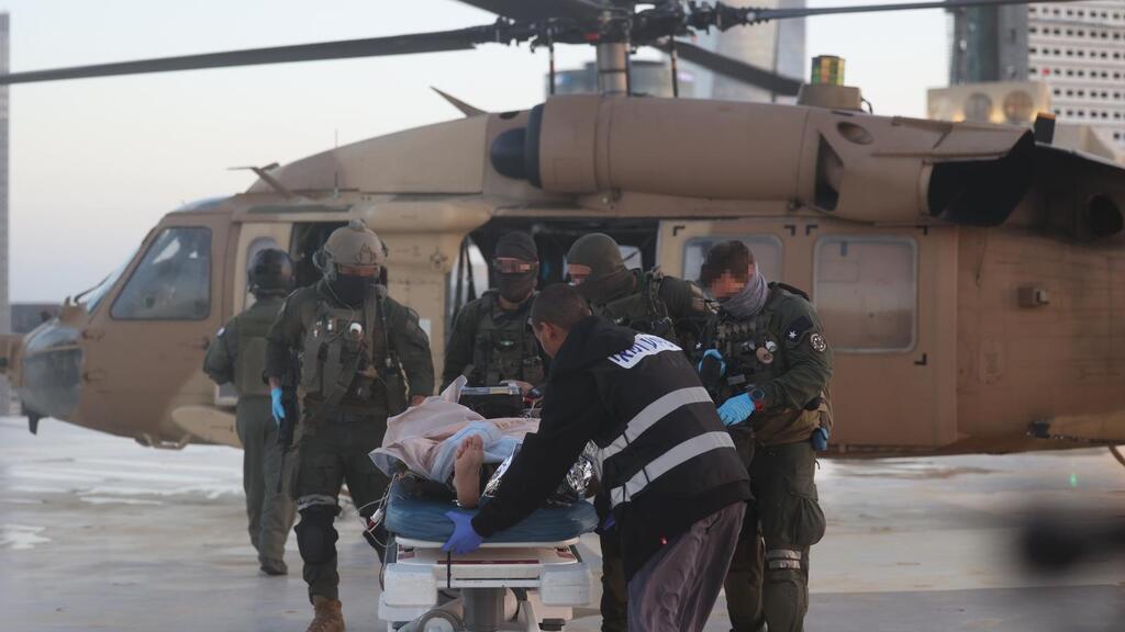 י', לוחם צה"ל במילואים שנפצע בלבנון, עם נחיתת המסוק באיכילוב