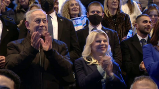 ראש הממשלה ורעייתו בטקס הדלקת המשואות