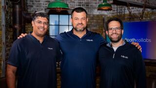 מימין: ישי גולדשטיין, אהרן הורביץ, אליאב משה, חברת פולפאת'