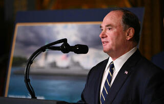 US Navy Secretary John Phelan "is departing the administration, effective immediately," the Pentagon announced