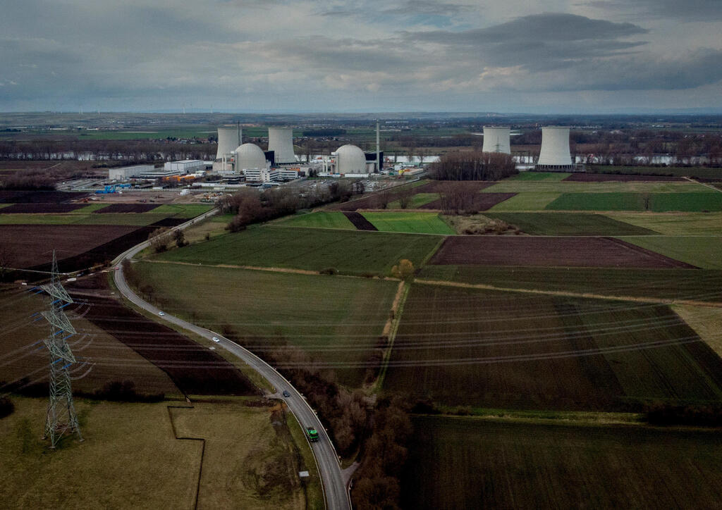 A view of the closed nuclear plant of Biblis, Germany, south of Frankfurt, on March 16, 2021 