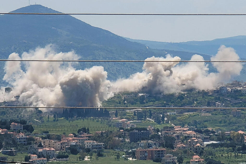 Israeli airstrike in Lebanon (Photo: AFP) תקיפות בלבנון