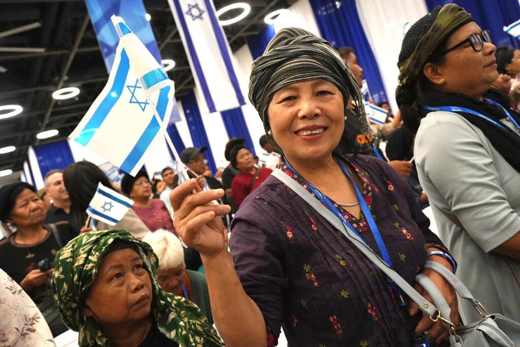 Members of India's Bnei Menashe community arrive as immigrants in Israel 