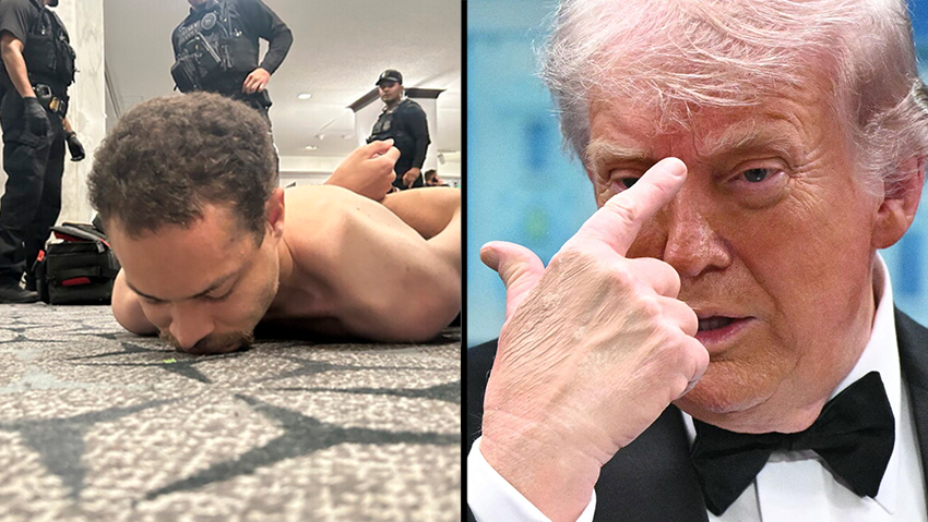 טראמפ במסיבת עיתונאים לאחר הירי בבית הלבן