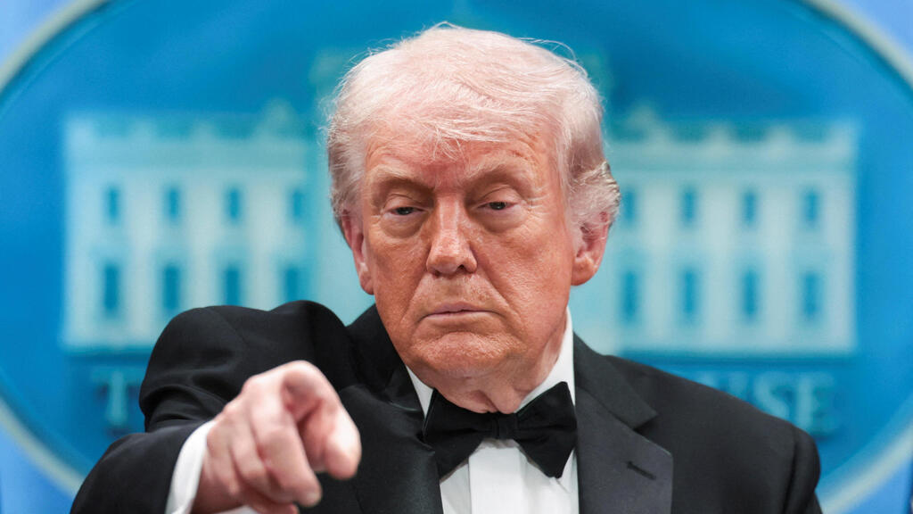 טראמפ במסיבת עיתונאים לאחר הירי בבית הלבן