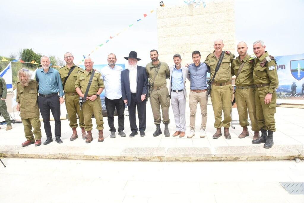 המשתתפים בטקס החניכה בקריית שמונה