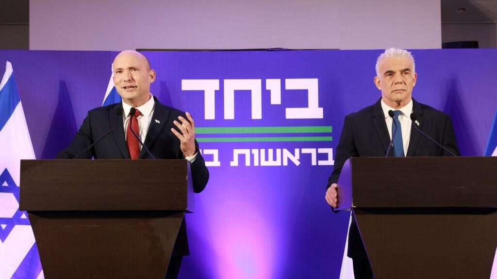Naftali Bennett and Yair Lapid (Photo: Dana Kopel) מסע"ת משותפת של יאיר לפיד ונפתלי בנט