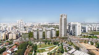 הדמייה של מיזם פינוי בינוי בשכונת רביבים בראשון לציון 