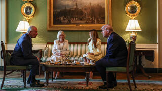 המלך צ'רלס בביקור בבית הלבן