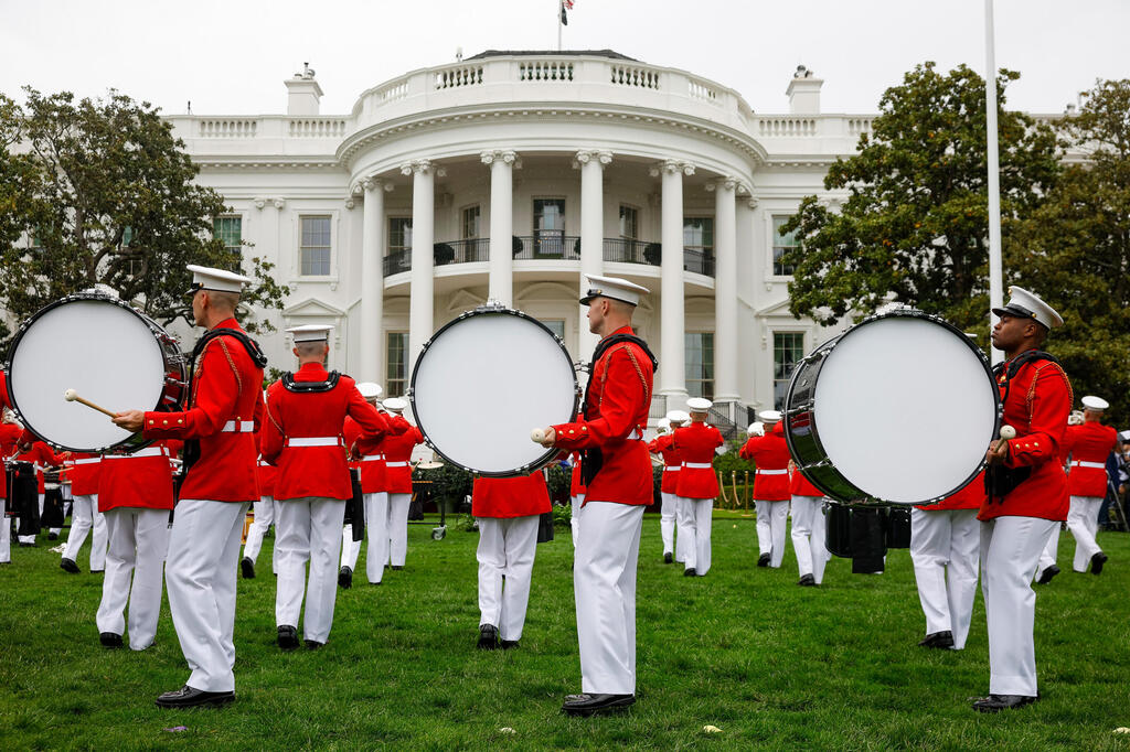 טקס הגעת המלך צ'ארלס והמלכה קמילה לבית הלבן