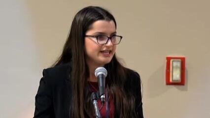 ליאת שוורץ בנאום בעצרת למען ישראל