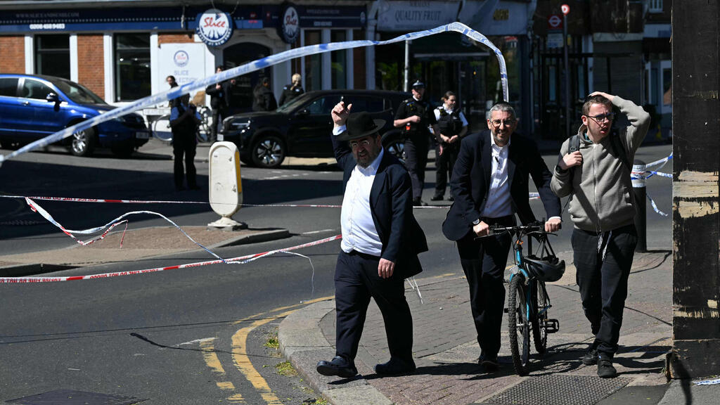 כוחות בזירת הפיגוע האנטישמי בלונדון