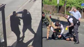 תיעוד: רגעי הנטרול והמעצר של המחבל שדקר שני יהודים מחוץ לבית כנסת בלונדון