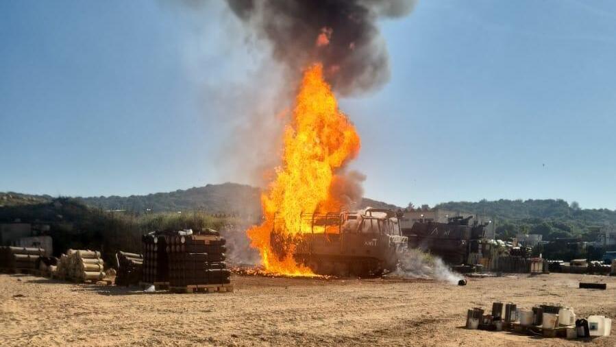 פגיעה ישירה ברכב צה"לי