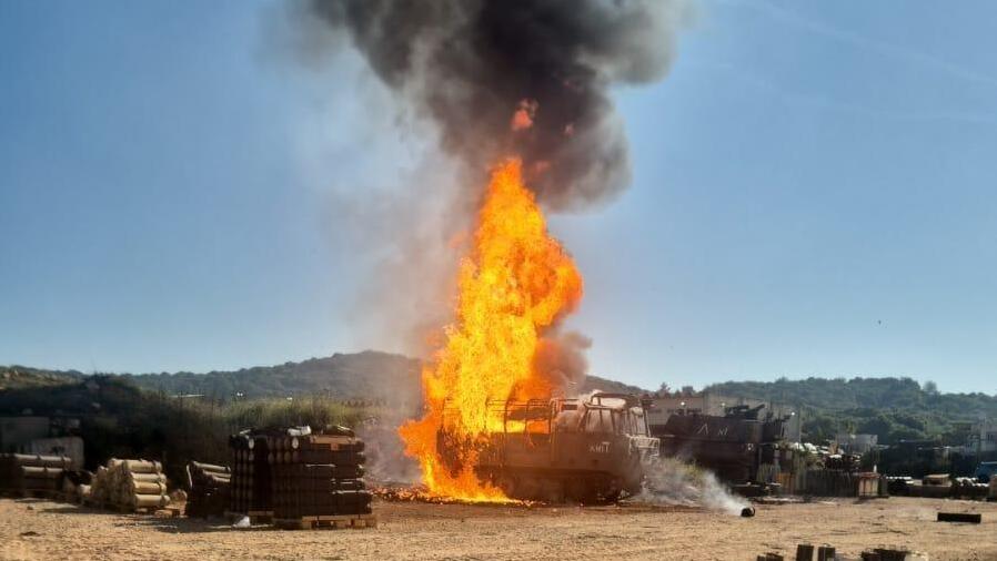 פגיעה ישירה ברכב צה"לי