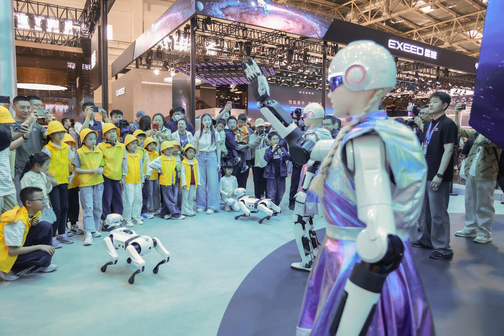  Robots at an exhibition in China 