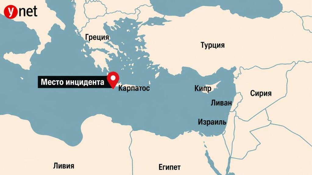 Место перехвата флотилии 