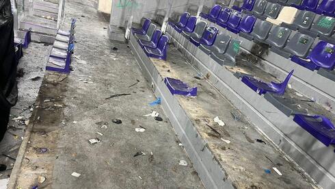 השחתה וונדליזם ביציעים בבלומפילד 