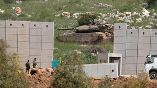טנק של צה"ל ליד גבול לבנון