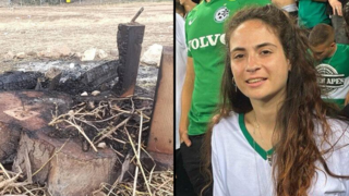 פינת ההנצחה של ענבר היימן ז"ל במושבה בבנימניה