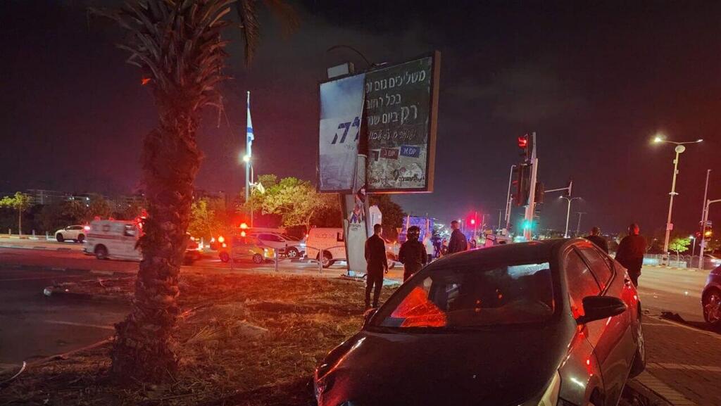 זירת התאונה בעפולה