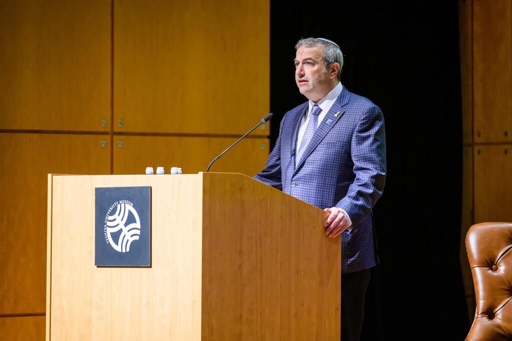  Rabbi Dr. Ari Berman welcomes YU faculty, students, and affiliates to the first Hack the Hate conference, New York, June 18, 2025 