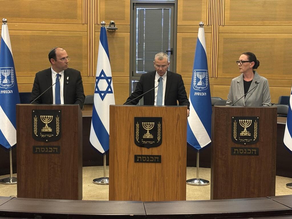 Photo: Gil Yochanan מסע"ת בהשתתפותם של יריב לוין, שמחה רוטמן ויוליה מלינובסקי