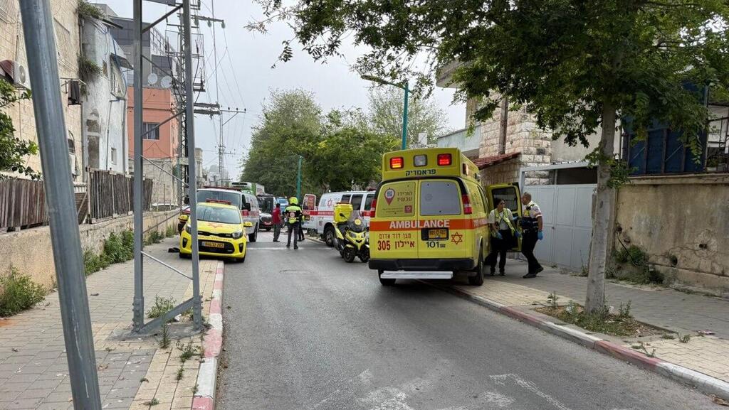 זירת אירוע אלימות ברמלה