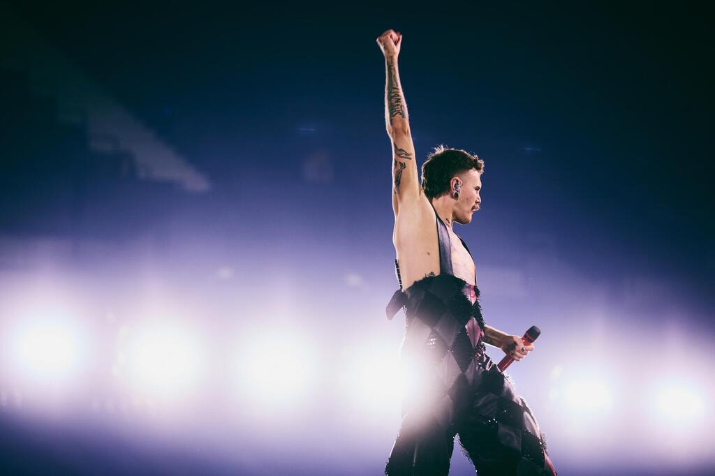 A kind of Scandinavian Harry Styles: Norway’s representative Jonas Lovv during Eurovision rehearsals (Photo: Alma Bengtsson/EBU) נציג נורבגיה יונאס לוב בחזרות לאירוויזיון, 2026