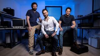 Quantum Machines founders Nissim Ofek, Itamar Sivan and Yonatan Cohen 