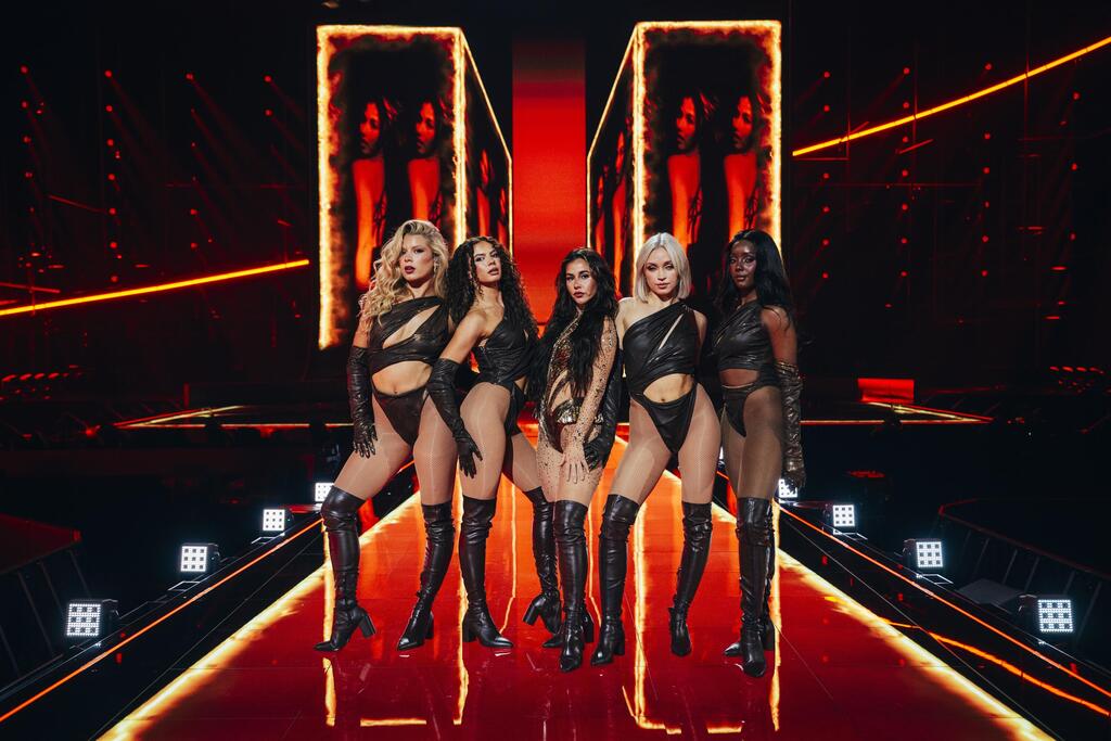 A bodysuit inspired by flames: Germany’s representative (Photo: Sarah Louise Benentt/EBU) נציגת גרמניה שרה אנג'לס בחזרות לאירוויזיון, 2026