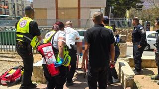 הזירה בה נער נפצע באירוע אלימות בשדרות חטיבת יפתח בלוד