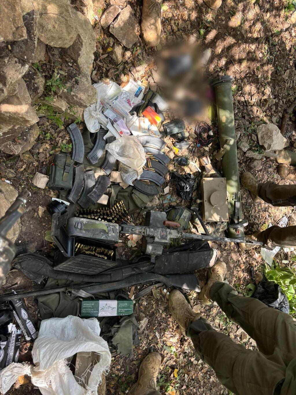 אמצעי לחימה שאותרו על ידי הכוחות במרחב הליטני