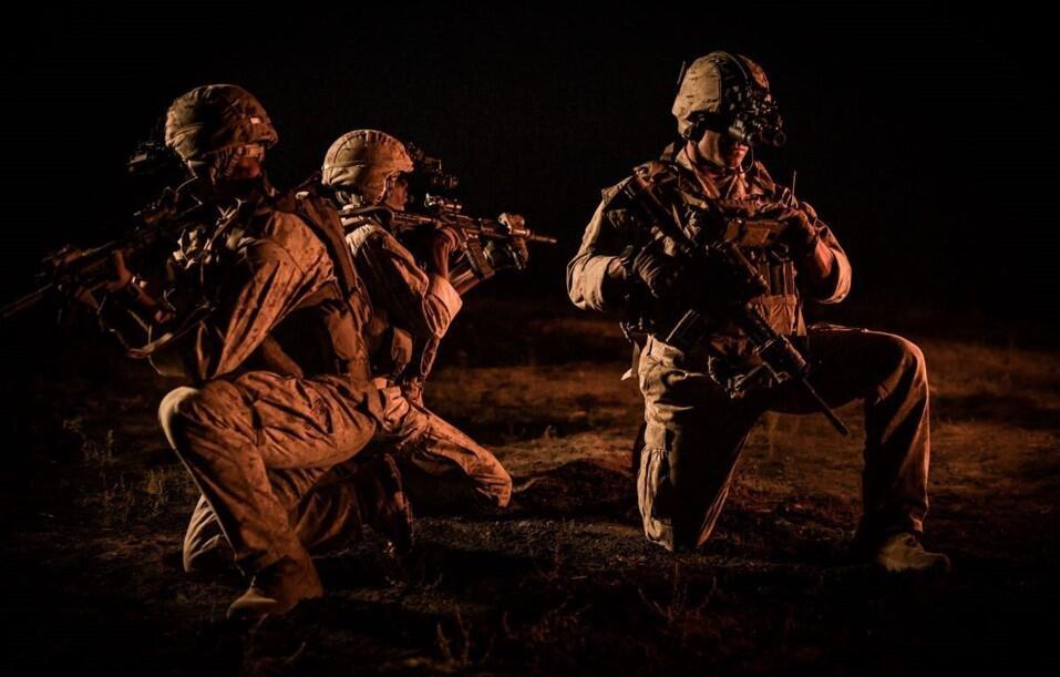 Enhanced Night Vision Goggle-Binocular system in the field (Photo: Courtesy of Elbit) Enhanced Night Vision Goggle-Binocular system in the field
