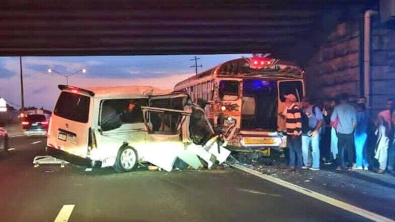 זירת תאונת הדרכים בפנמה