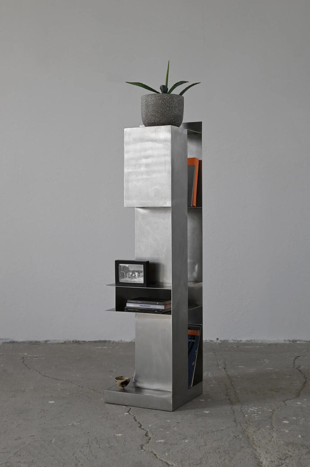 יחידת מידוף מנירוסטה דגם Zen storage