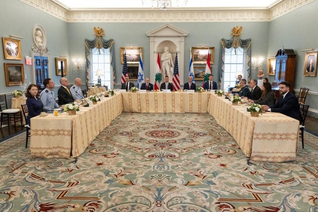 Opening of negotiations between Israel and Lebanon, mediated by the US (Photo: Shmulik Almani, Embassy of Israel) פתיחת המו"מ בין ישראל ללבנון בתיווך ארה"ב
