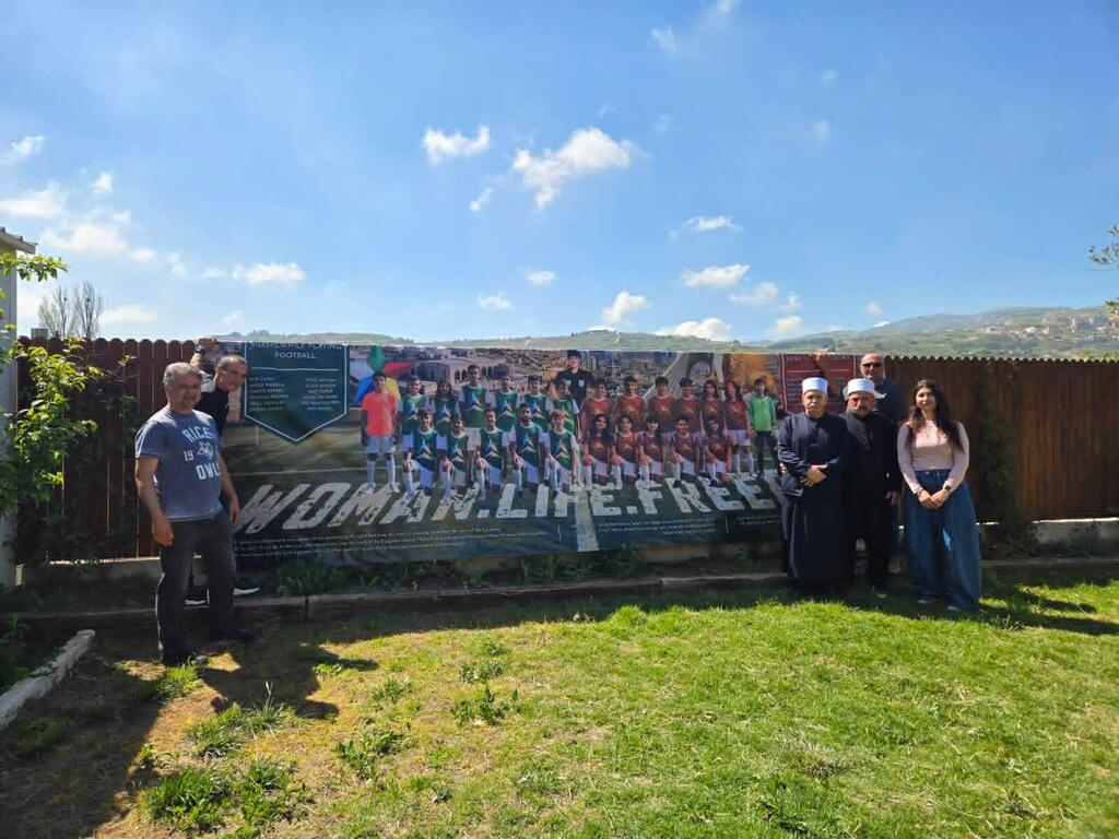 Mural by Hooman Khalili featuring children murdered by the Iranian regime and Hezbollah. the mural was unveiled in Texas, May 14, 2026 