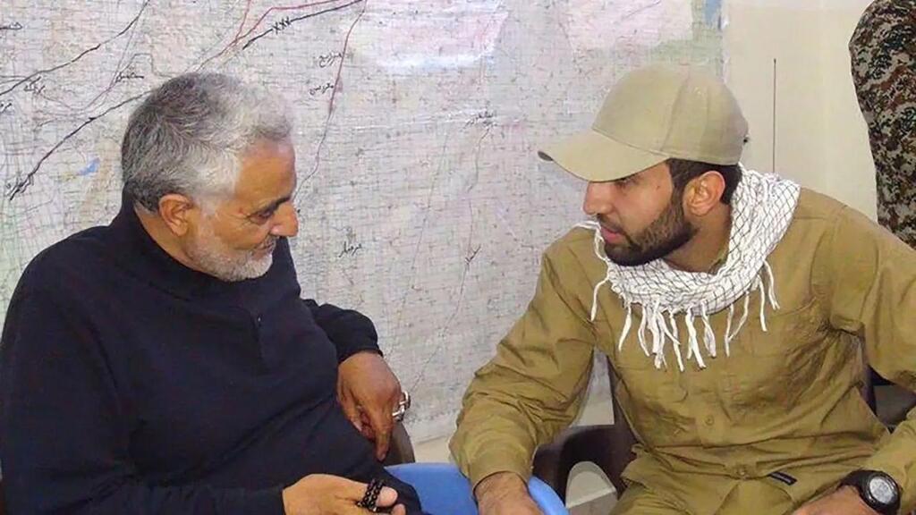 Al-Saadi with Qasem Soleimani (Photo: U.S. Justice Department) באקר סעד דאוד אל סעדי עם קאסם סולימאני