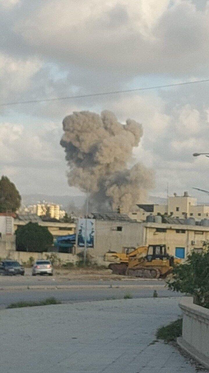 Attacks in al-Khoush area תקיפות באל-חוש