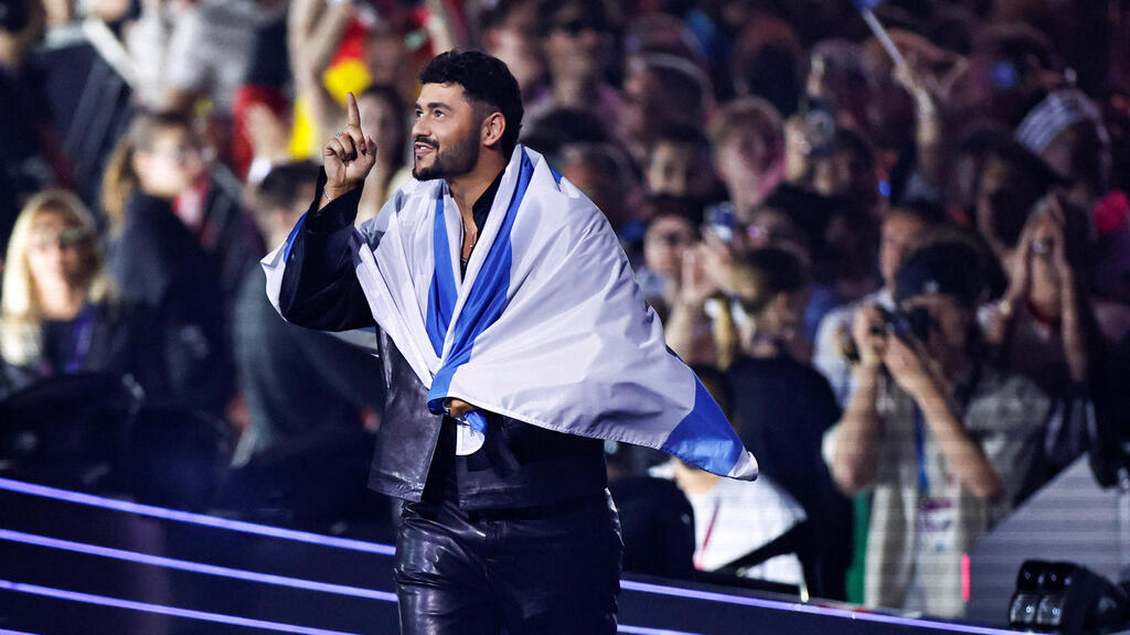 Noam Bettan at the jury rehearsal before the Eurovision final (Photo: REUTERS/Lisa Leutner) נועם בתן בחזרת השופטים לפני גמר האירוויזיון