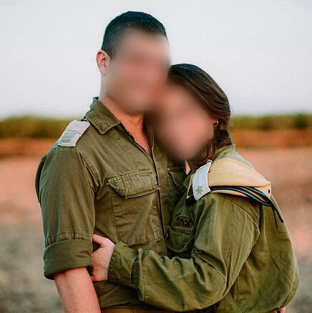 Ben Simhon with his wife Maj. A "החזקתי את שנינו במערכת". עם בעלה, ד'
