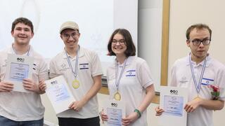 מימין: ירדן הוך, אולה בסוב, יהודה לסטר וסער פפרני - מרכז מדעני העתיד