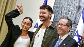 נועם בתן בביקור בבית הנשיא